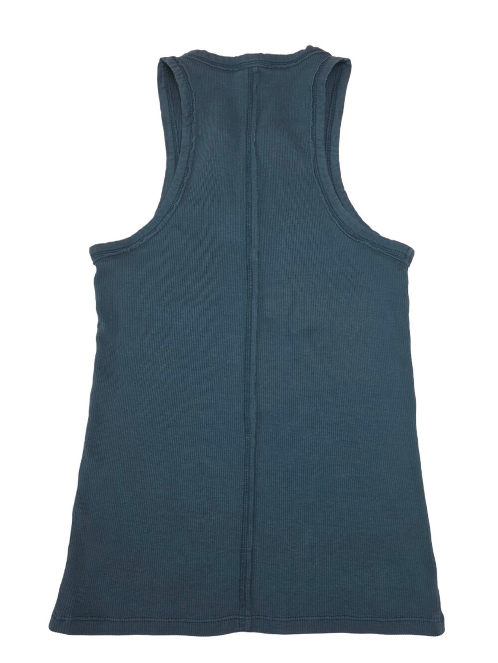 SUNDANCE Ribbed Tank In Deep Slate Blue - Picture 3 of 6
